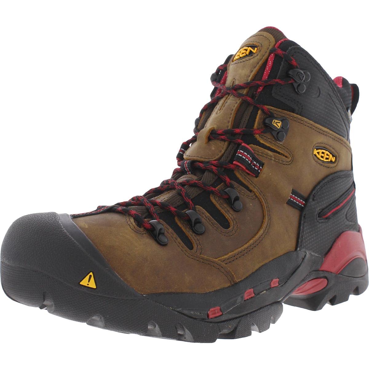 KEEN Utility Men's Pittsburgh 6” Soft Toe Waterproof Work Boots - Durable Safety Shoes for Construction, Hiking & Outdoor Work
