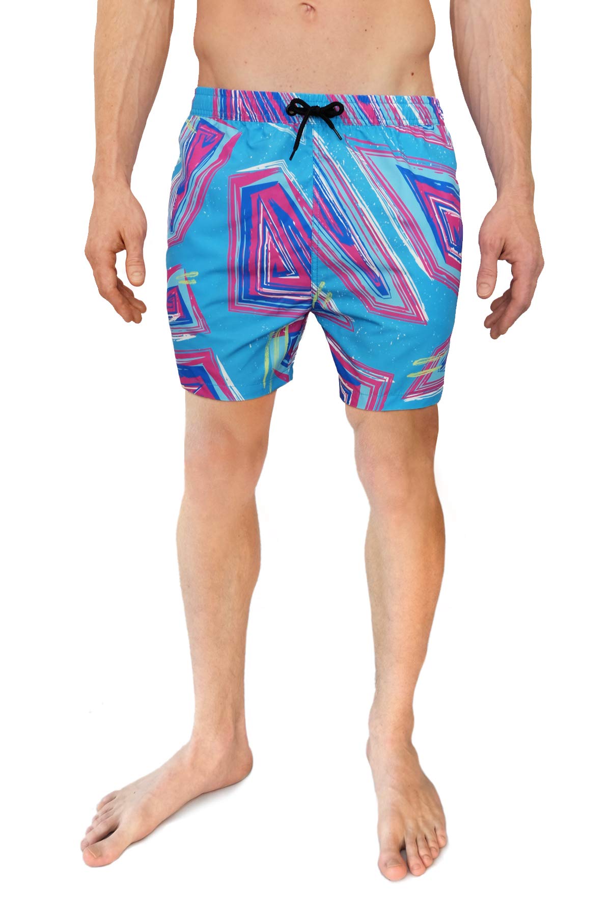 **Cabana Bro Men's Retro Swim Trunks - Quick-Dry Board Shorts for Beach, Pool & Summer Vacation | Stylish Swimwear for Men**