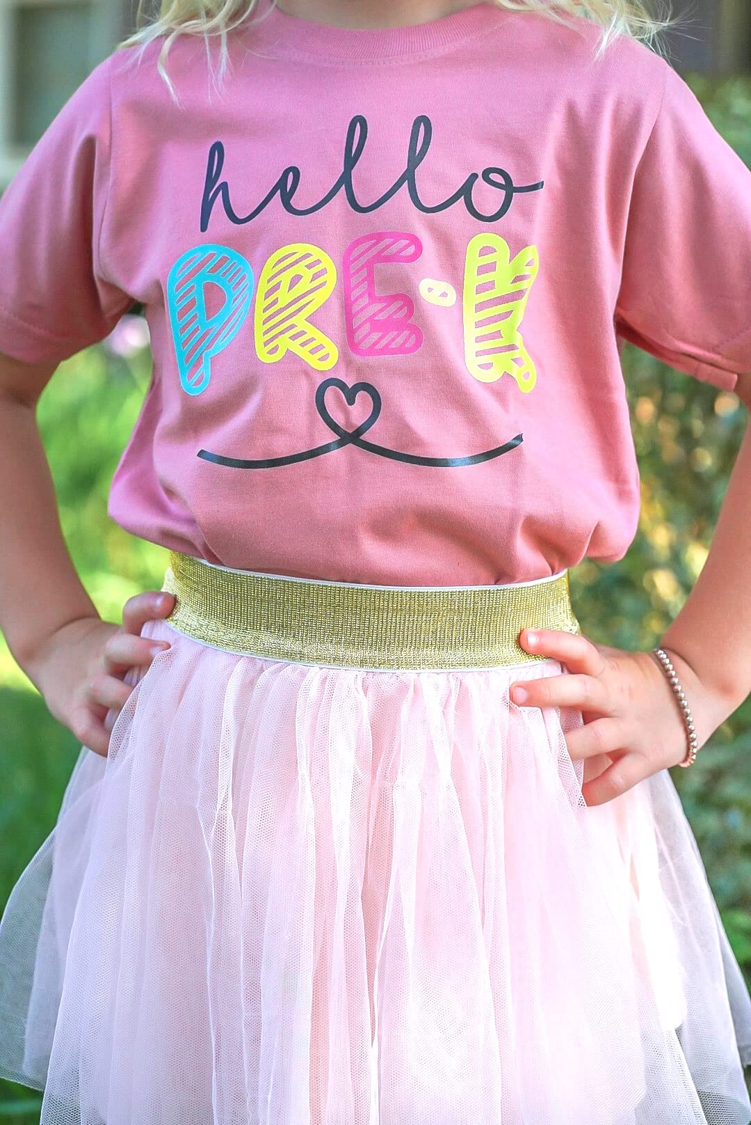 Hello Pre-K First Day of School T-Shirt - Cute Back to School Gift for Toddlers & Preschoolers - Perfect for School Photos, Classroom Activities and First Day Celebrations