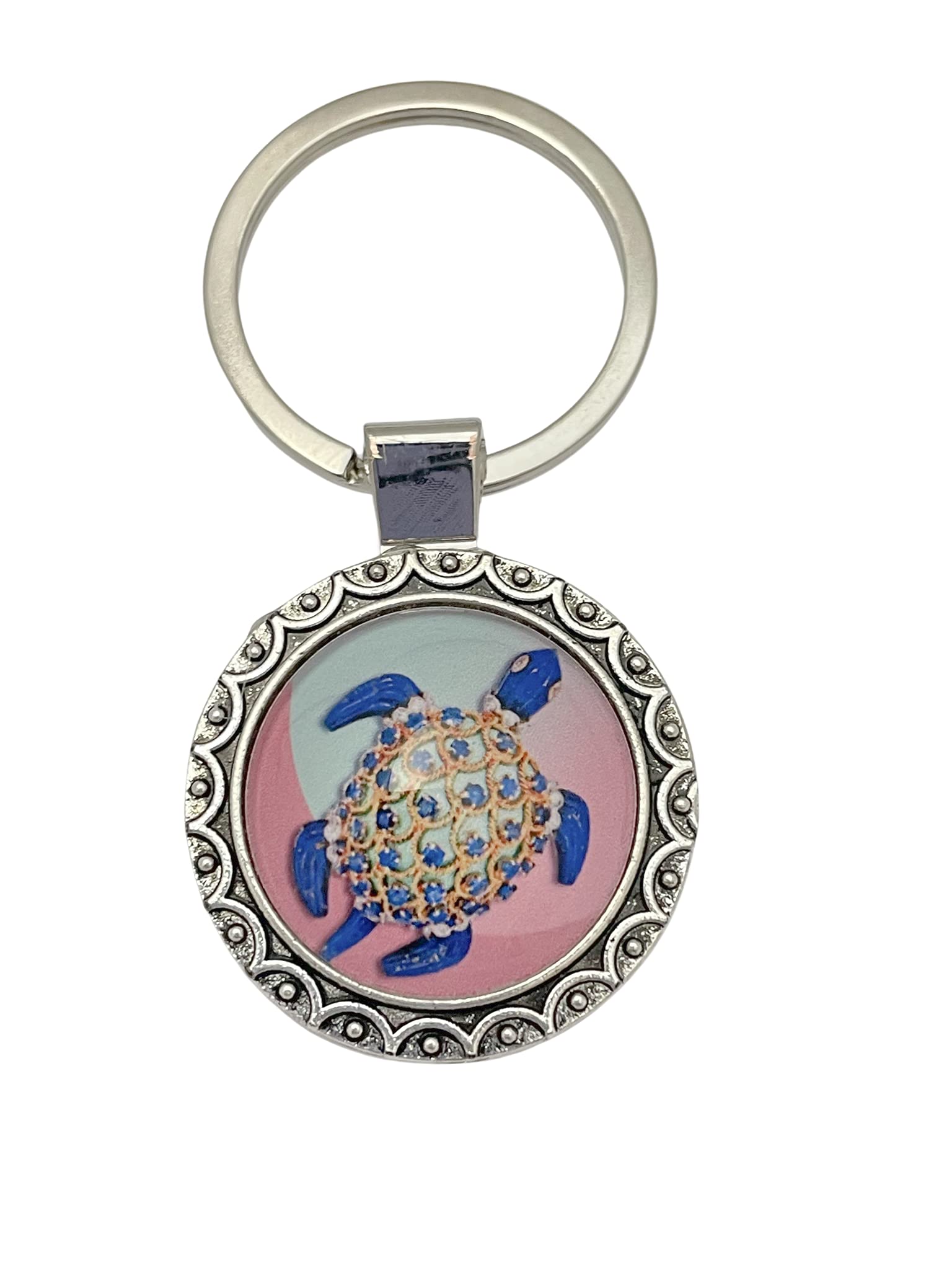 Stylish Turtle Bling Keychain for Women - Durable Charm Keyring for Handbags, Purses & Backpacks - Perfect Gift for Animal Lovers & Fashion Accessories