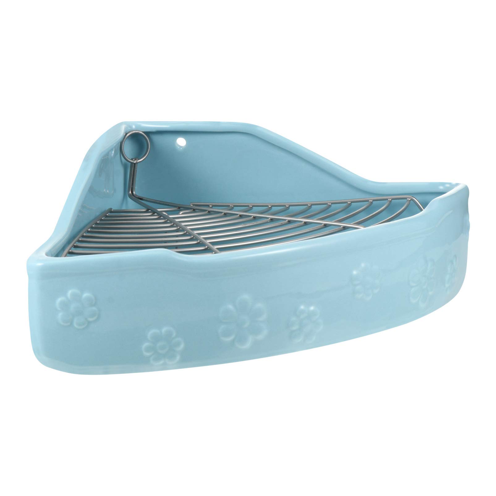 Balacoo Small Animal Corner Litter Box - Guinea Pig, Rabbit, Bunny, Chinchilla Potty Trainer - Durable Plastic Pet Toilet for Cages & Playpens - Perfect for Indoor Small Pet Training & Cage Hygiene