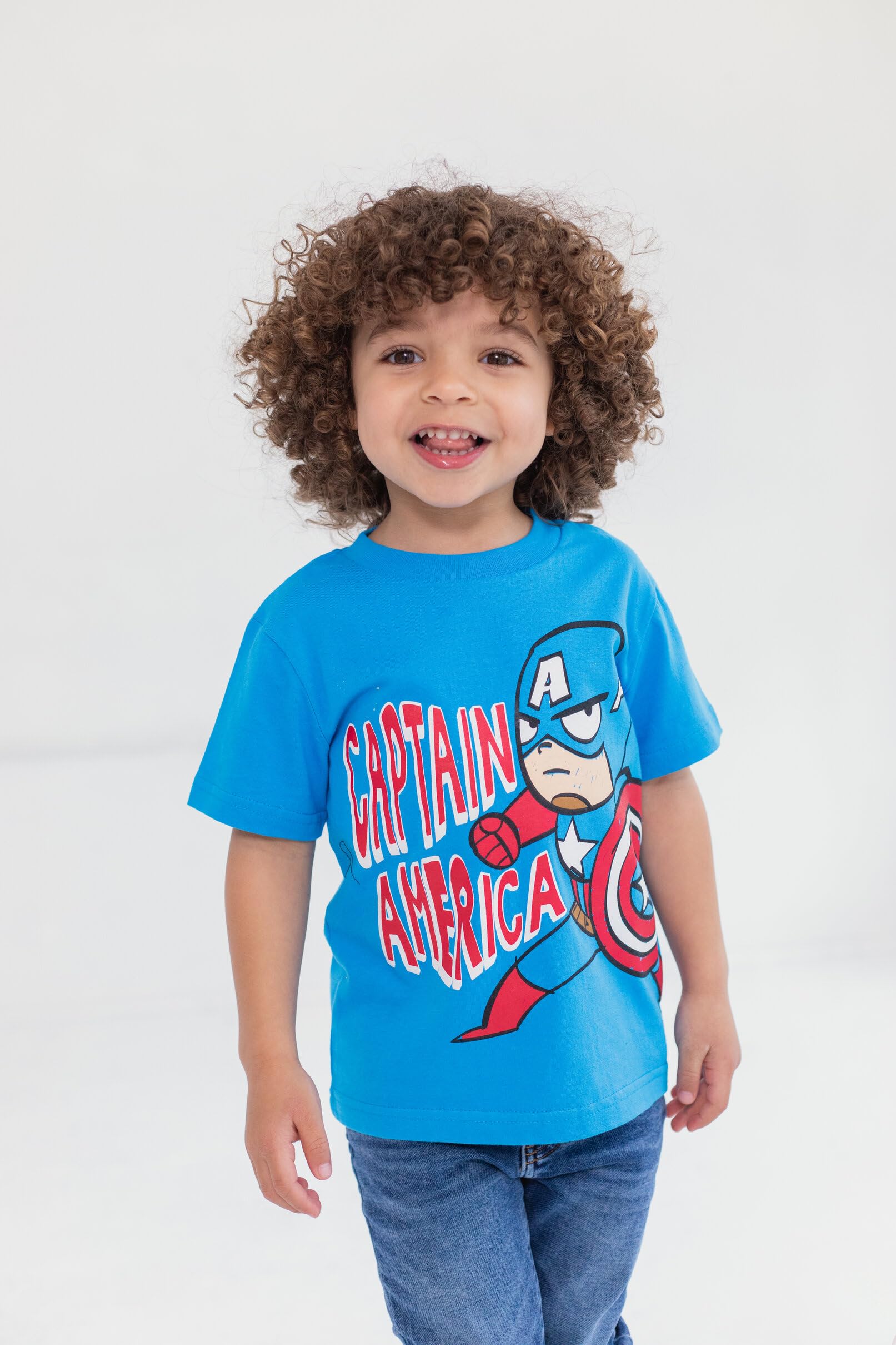 Marvel Avengers Spider-Man Mech Strike 4-Pack Kids' Cosplay Athletic T-Shirts (2T-20) - Superhero Costume for Dress-Up, Birthday Parties & Comic Con