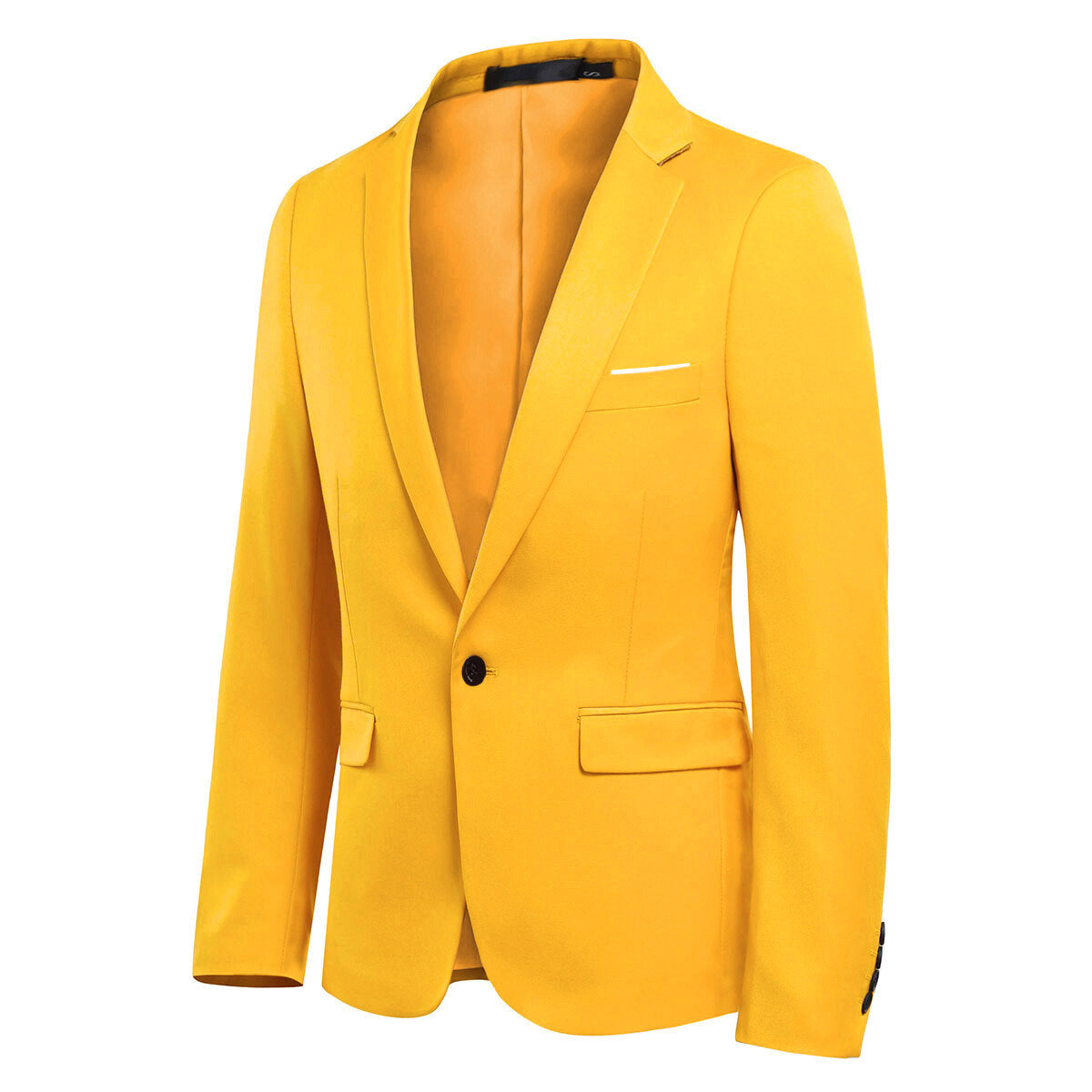 Stylish Yellow Single Button Casual Blazer for Women | Office Wear, Business Outfits & Party Dresses | Perfect for Work, Meetings and Special Occasions