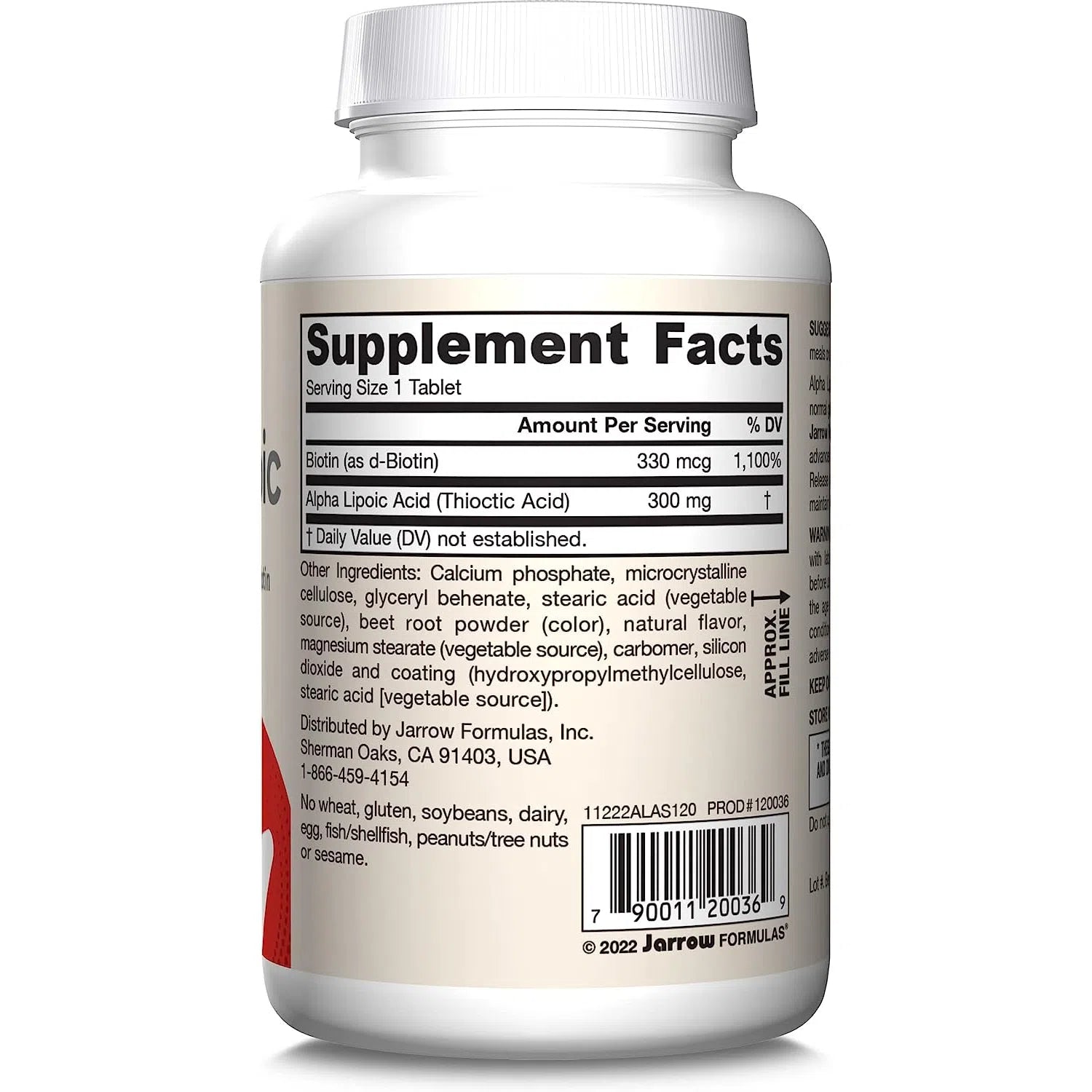 Jarrow Formulas Alpha Lipoic Acid Sustain 600mg - Antioxidant Supplement for Blood Sugar Support & Nerve Health - 60 Vegan Capsules - Perfect for Daily Wellness & Energy Boost