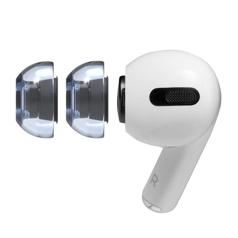 Premium AZLA SednaEarfit XELASTEC AirPods Pro Tips (1st/2nd Gen) - 2 Pairs Size L - for Gym & Travel