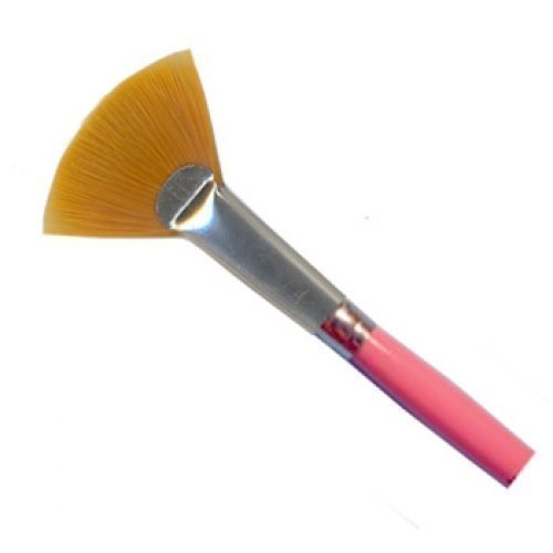 Ruby Red Makeup Brushes Set - Professional Fan Brush for Blending & Highlighting | Perfect for Contouring, Blush, and Powder Application | BRUFAN