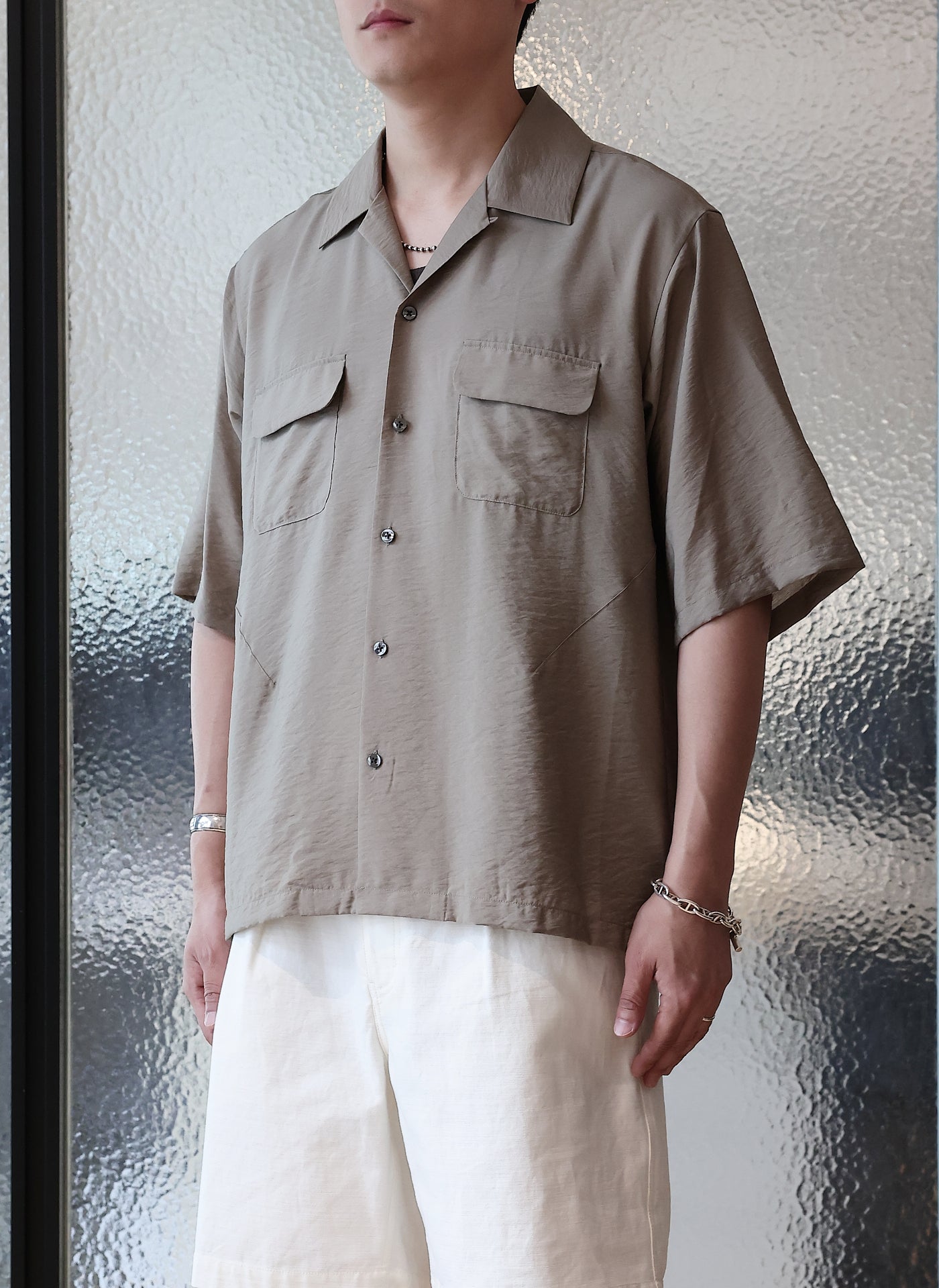 Lenzing EcoVero Sustainable Open Collar Shirt for Men - Breathable & Eco-Friendly Casual Wear for Office & Outdoor Activities