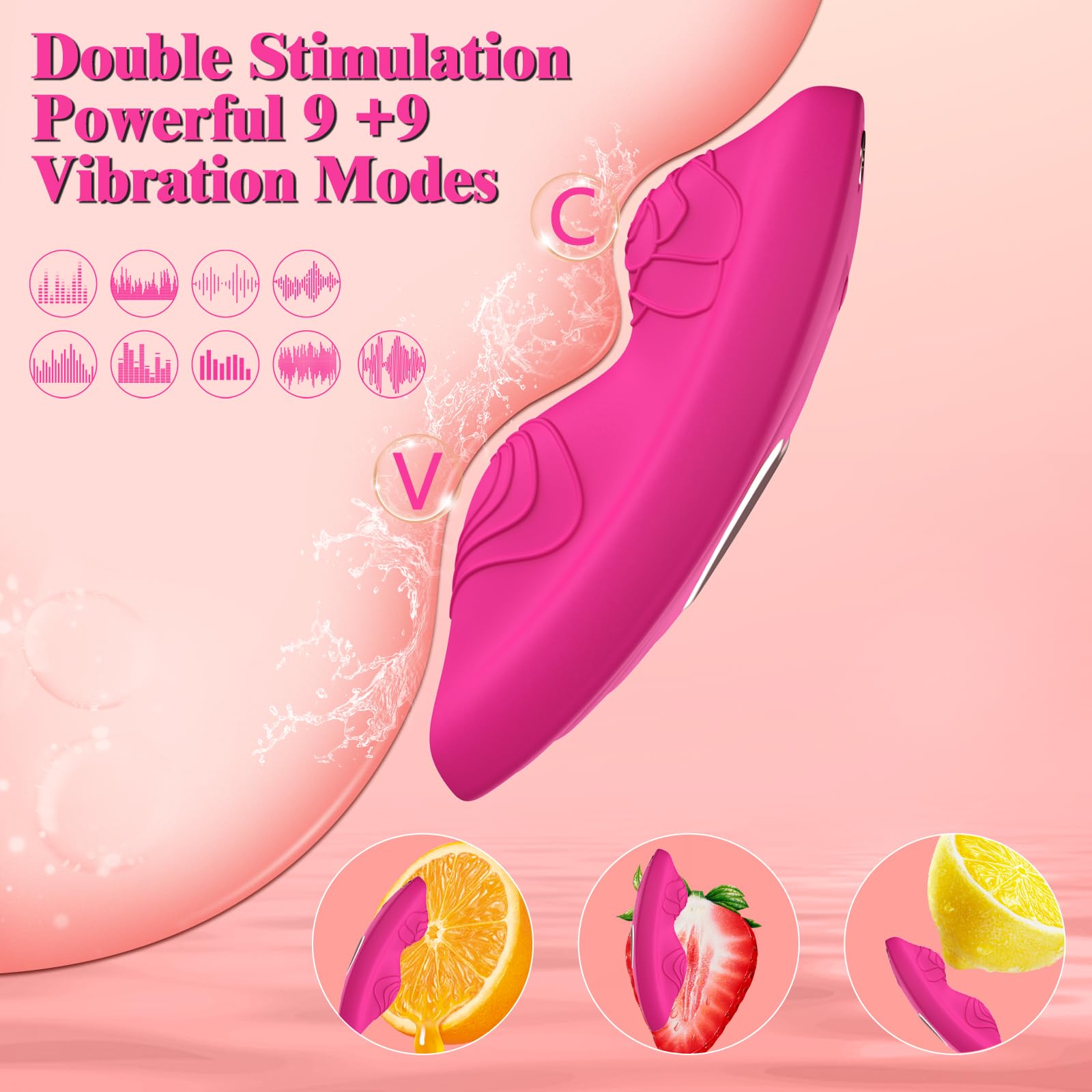 **9+9 Dual Vibration Modes Mini Butterfly Vibrator for Women & Couples - APP & Remote Control, Rose-Shaped Adult Sex Toy - Perfect for Solo Play & Romantic Nights**
