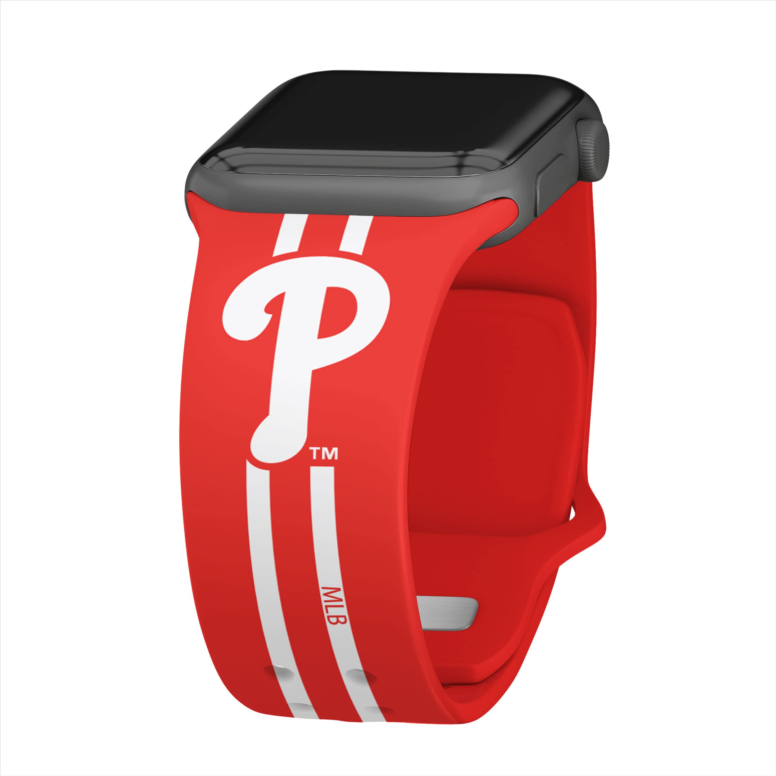 Philadelphia Phillies HD Game Time Watch Band - Compatible with Apple Watch Series 9/8/7/SE - Perfect for Baseball Fans, Sports Enthusiasts & Game Day Outfits