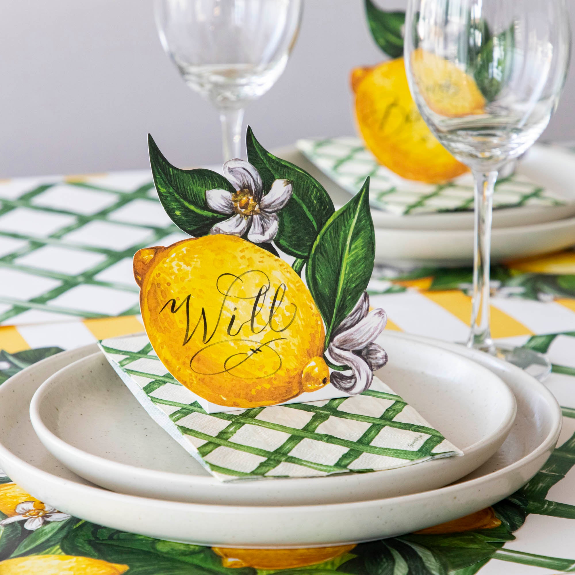 Eco-Friendly Green Lattice Pattern Paper Napkins for Party, Wedding & Dinner - 100% Biodegradable Decorative Guest Napkins