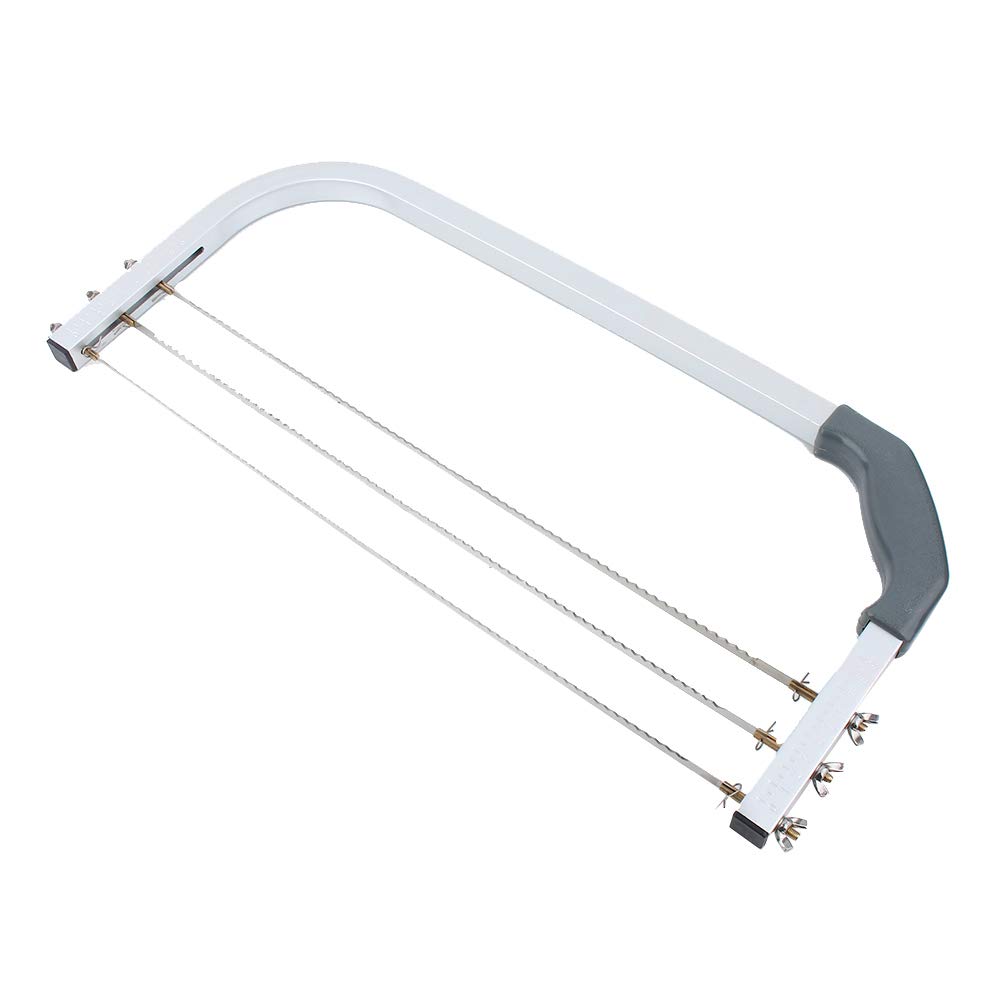 Alvinlite Adjustable Cake Leveler & Slicer - 3 Blades Stainless Steel Cake Cutter for Layering, Leveling, and Slicing - Perfect for Home Bakers, Wedding Cakes, and Pastry Shops