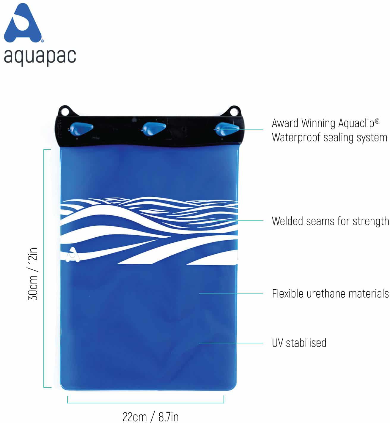Aquapac Large Waterproof Shoulder Case - IPX8 Certified Dry Bag for Hiking, Kayaking & Outdoor Adventures - Keep Your Gear Safe in Any Weather