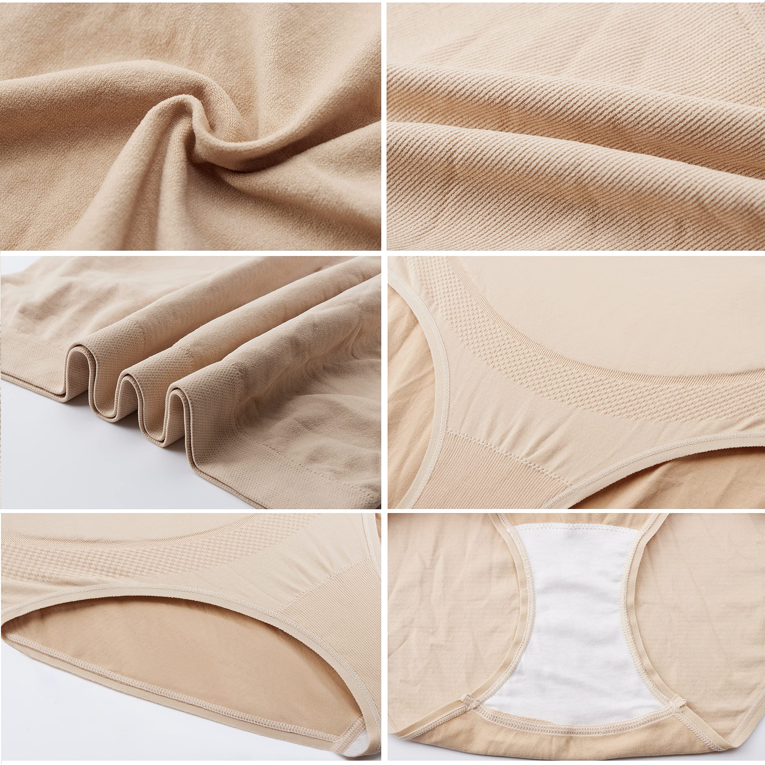 Mama Plus High Waist Seamless Maternity Underwear for Pregnant Women - Soft Nylon Pregnancy Panties Multi-Pack (3/5 Pack) - Comfortable Over Bump Support for Everyday Wear & Sleeping