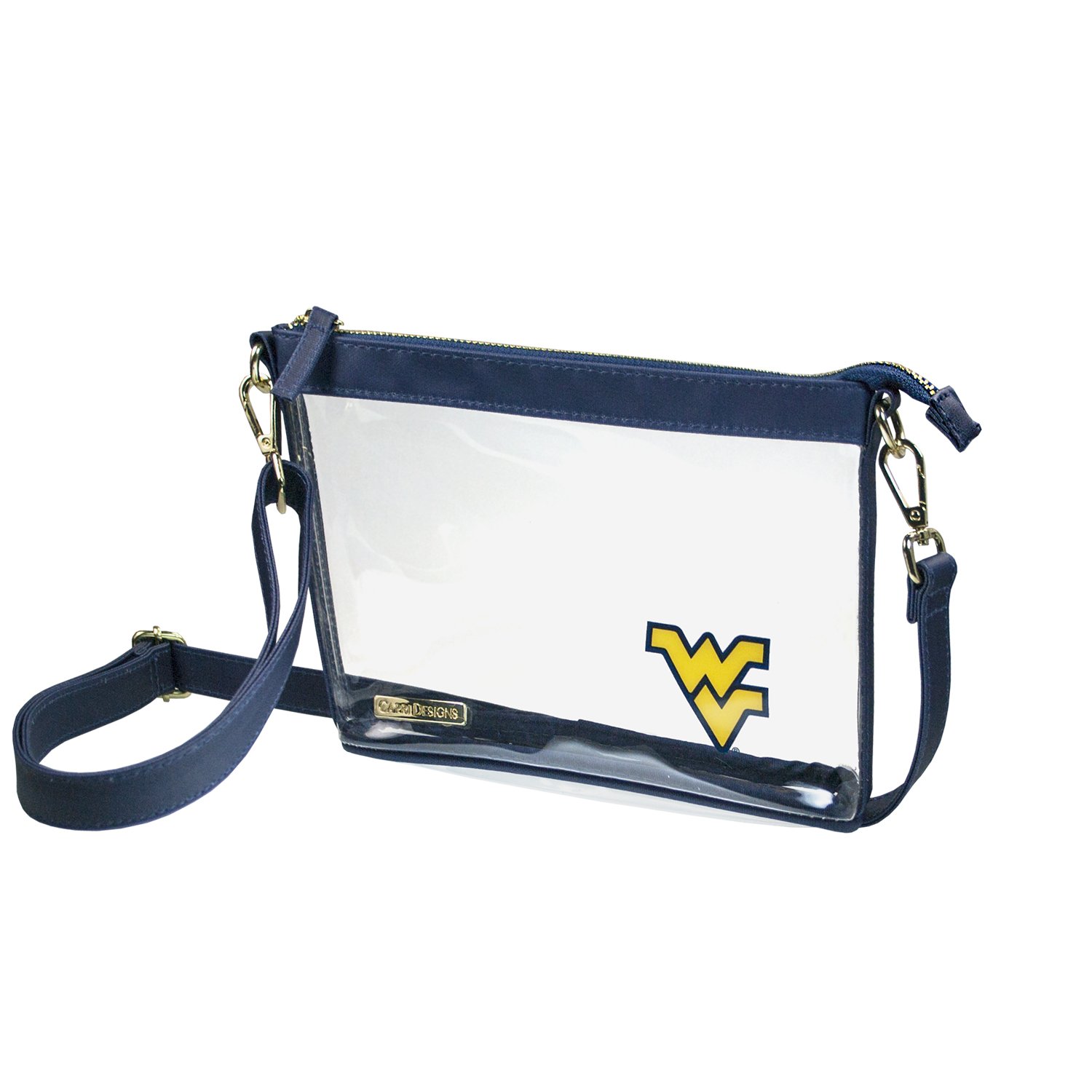 NCAA Licensed Clear Crossbody Bag with Team Logo - Stadium Approved Small PVC Purse for Women | Perfect for Concerts, Games & Travel