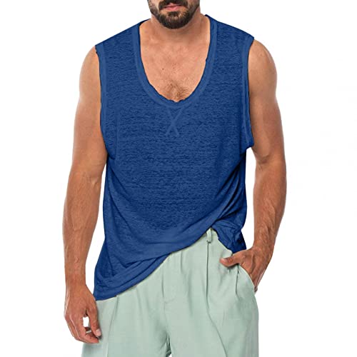 Men's Graphic Tank Tops - Funny Printed Gym Shirts, Breathable Sleeveless Tee for Summer Workout, Beach & Casual Wear - Swim & Athletic Performance Top
