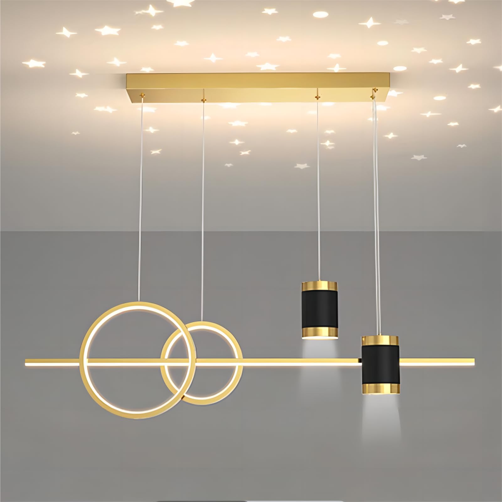 5-Light LED Island Pendant Light - 39.4