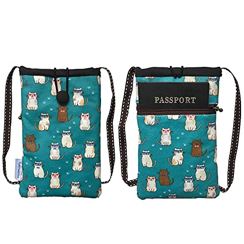 Turquoise Cats Pattern