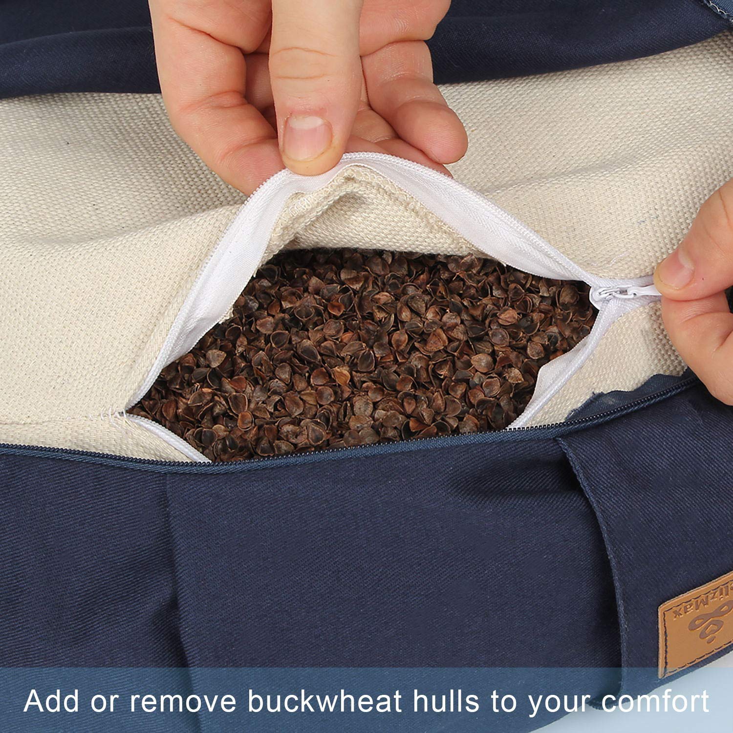 Organic Buckwheat Meditation Cushion - 15