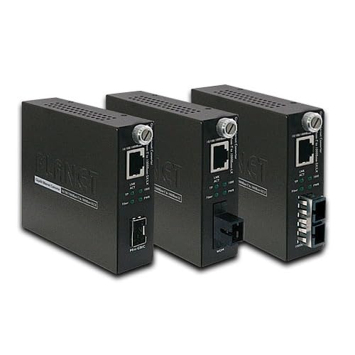 GST-802 10/100/1000Base-T to 1000Base-SX Gigabit Ethernet Media Converter - High-Speed Network Device for Office, Data Center & Home Networking