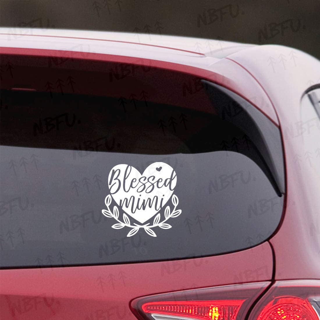 Blessed Mimi Quote Vinyl Stickers (Set of 2) - Waterproof Decals for Laptop, Phone, Car, Helmet & Home Decor - Perfect for Windows, Mugs, Walls & DIY Projects