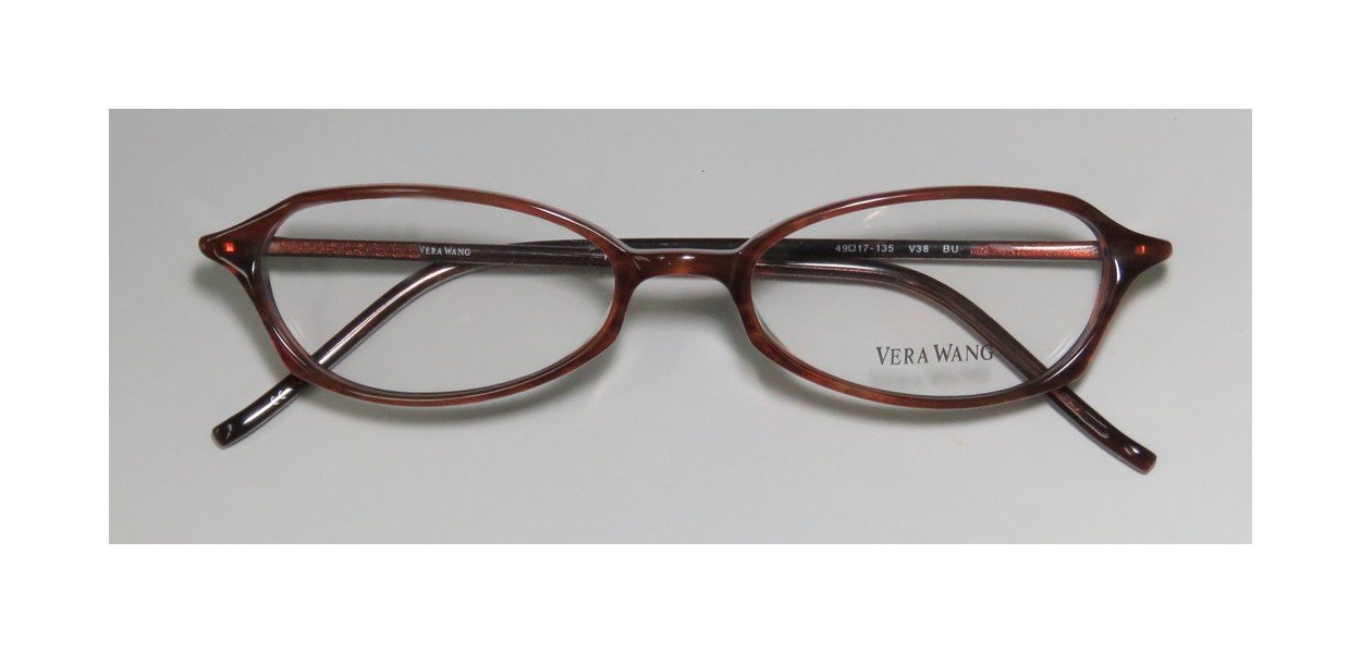 Vera Wang V38 Acetate Eyeglasses for Women - Burgundy Frame (51-17-140) | Fashionable Reading Glasses & Computer Glasses for Work & Daily Wear