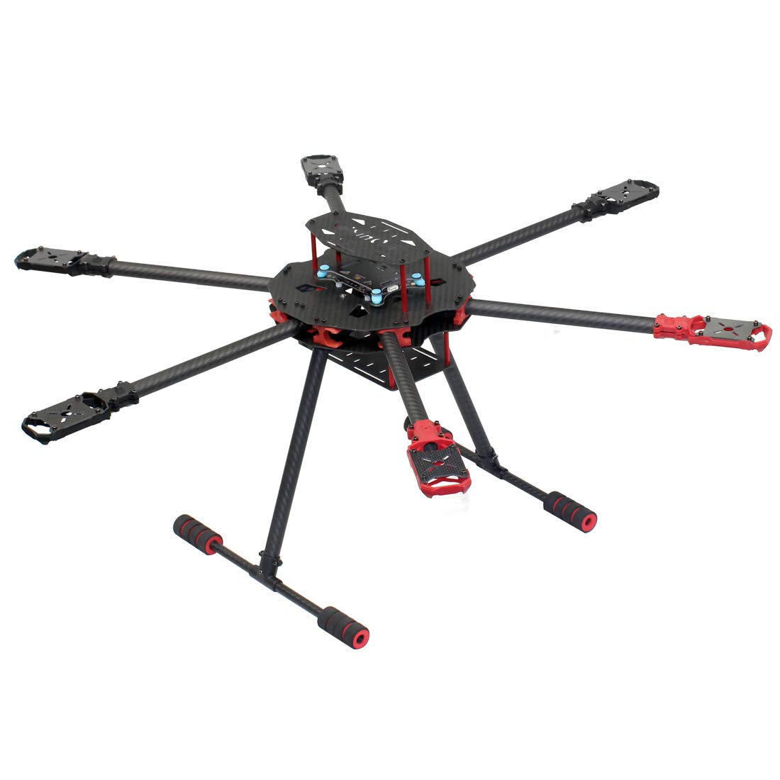 QWinOut Q650 3K Carbon Fiber 6-Axis Folding Arm FPV Drone Frame Kit with Landing Gear - Lightweight UAV Quadcopter DIY Build for Aerial Photography, Racing & Professional Filming