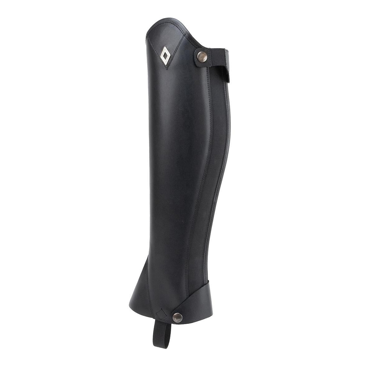Fabbri Prime Half Chaps for Equestrian Riding - Breathable Leather Horse Riding Chaps for Women & Men - Perfect for Dressage, Show Jumping & Horseback Training