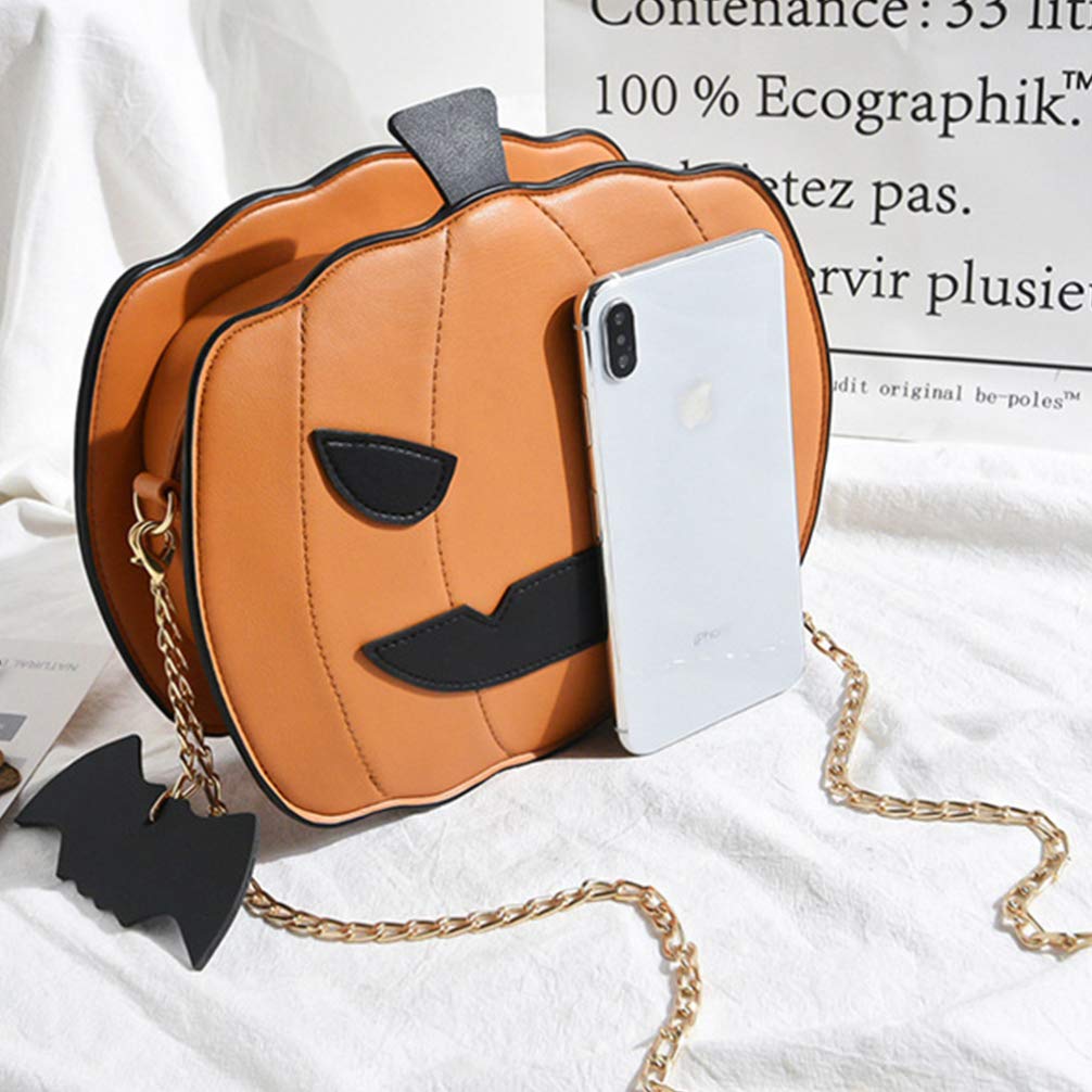 Halloween Pumpkin Crossbody Bag - Gothic Devil Shoulder Purse for Women, Cute Novelty Handbag for Halloween Parties, Cosplay & Goth Fashion Accessories