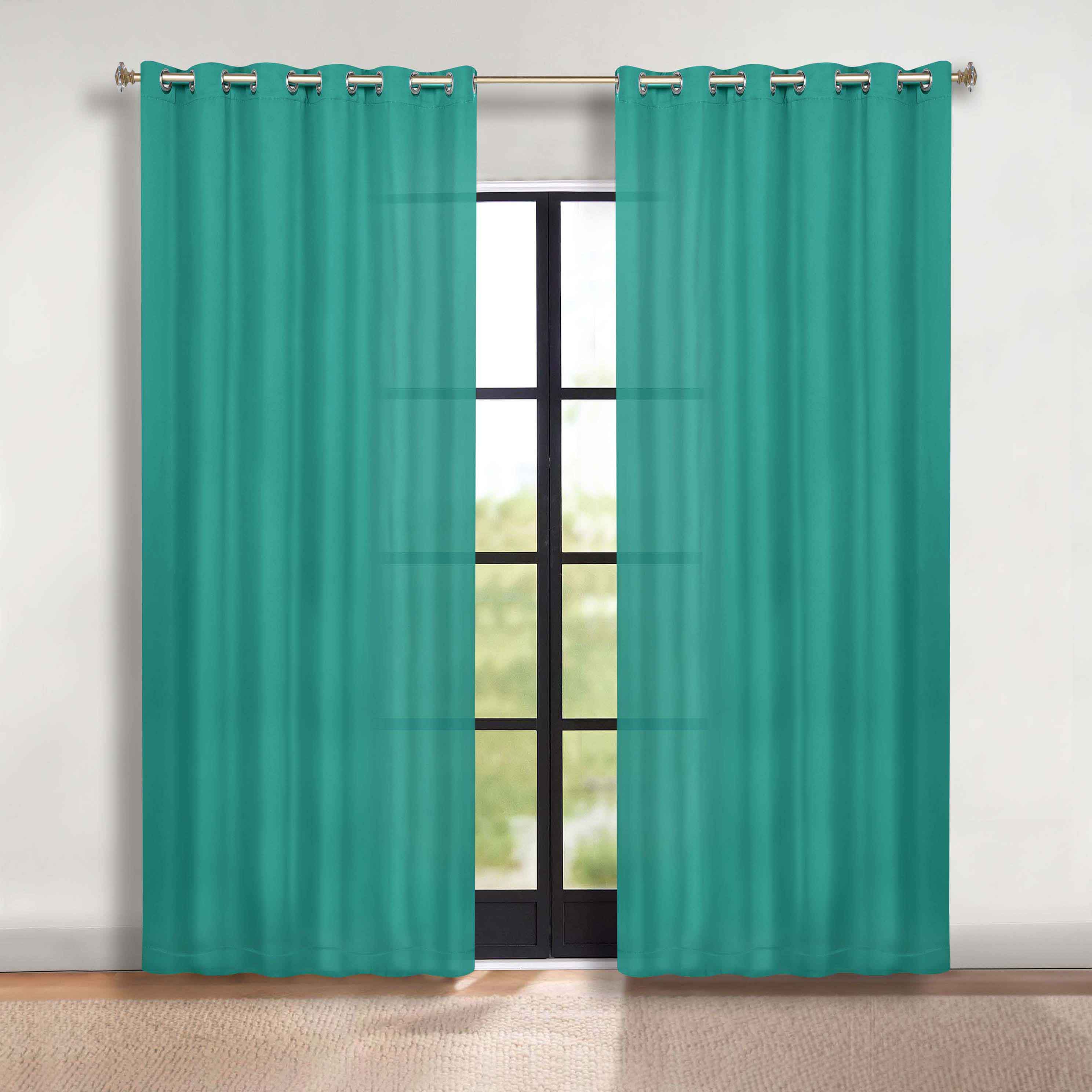 Machine Washable Blackout Curtains Set of 2 - Solid Color Room Darkening Window Treatments for Bedroom & Nursery - Blocks Light & Noise for Better Sleep
