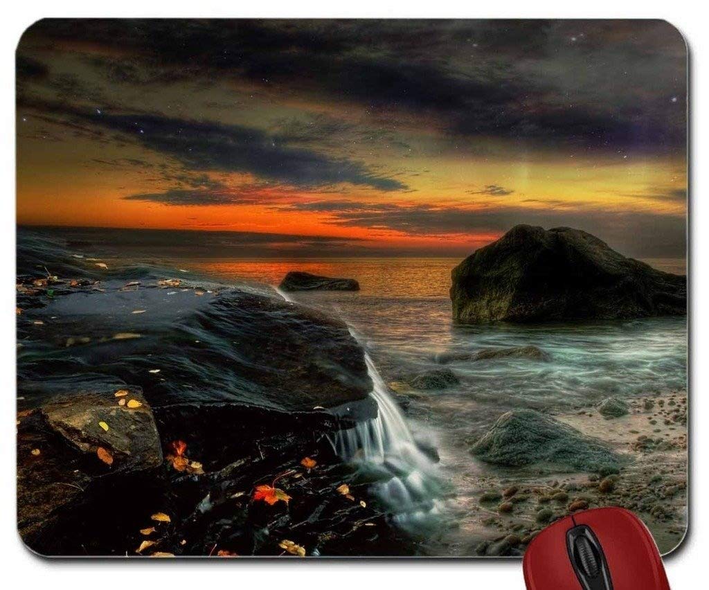 Autumn Sunset on a Lake Mouse Pad - Non-Slip Computer Mousepad for Gaming & Office Work - Perfect for PC, Laptop & Home Office Setup