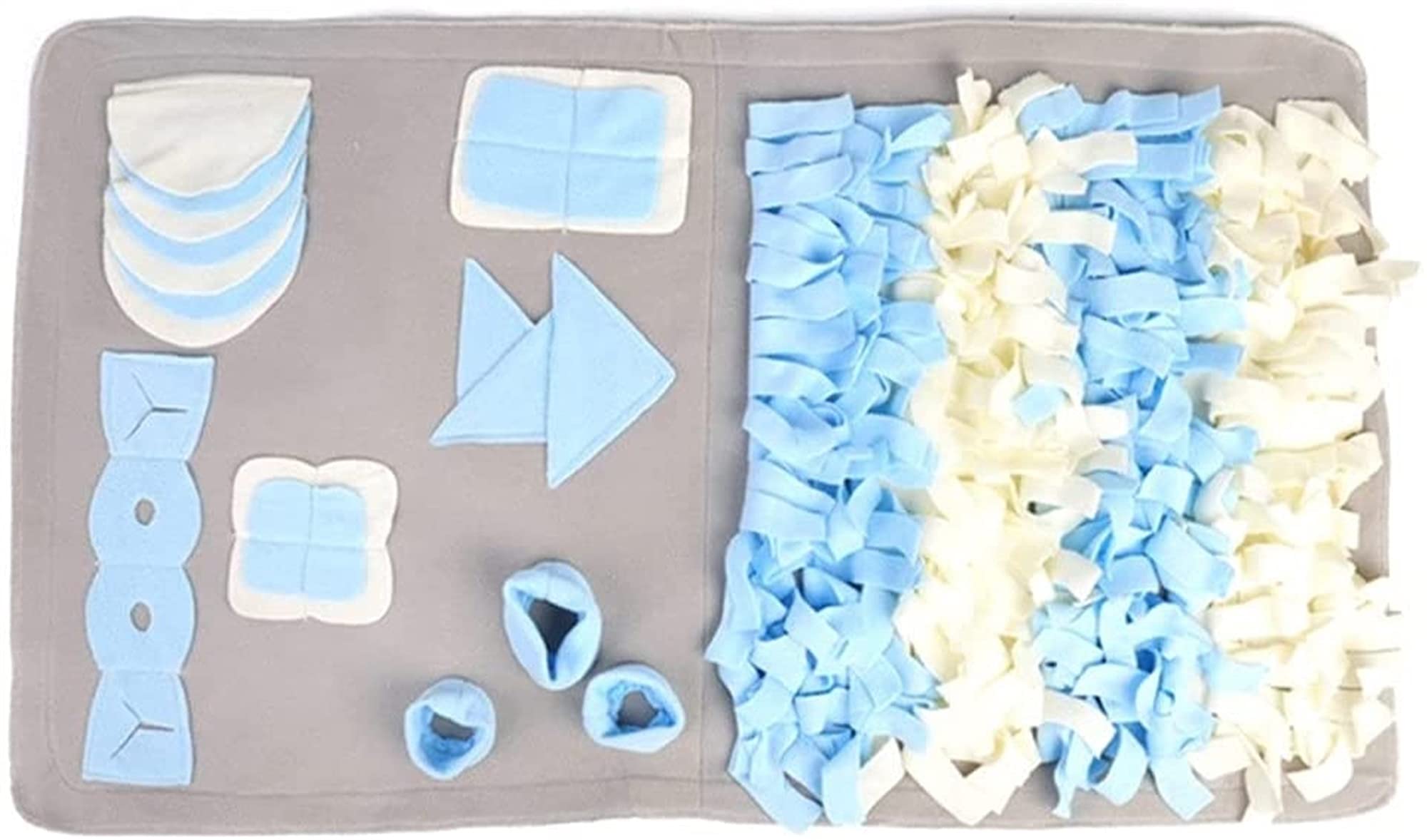 Detachable Fleece Dog Mat for Sniffing & Slow Feeding - Stress Relief Pet Toy for Training & Play