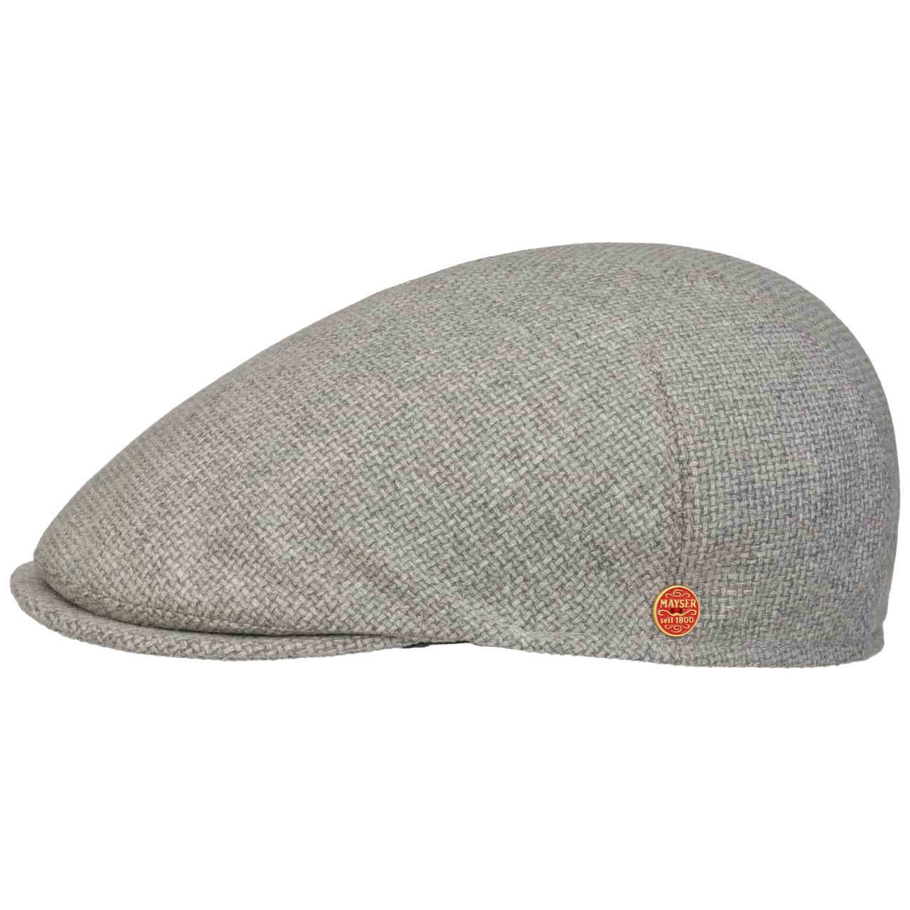 Mayser Sidney Hunter Flat Cap for Men - Classic Wool Newsboy Hat for Casual & Outdoor Wear - Perfect for Golf, Hiking, and Daily Fashion