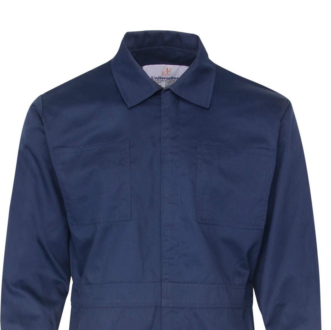 UniformOne Heavy-Duty Coveralls with Multiple Tool Pockets & Brass Zipper - Ideal for Construction, Auto Repair & Industrial Work