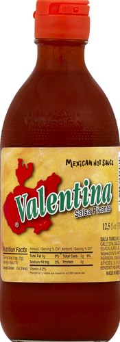 Valentina Mexican Hot Sauce - 12.5 oz Bottle | Authentic Salsa Picante for Tacos, Nachos & Mexican Dishes | Spicy Condiment for Home Cooking & Restaurants