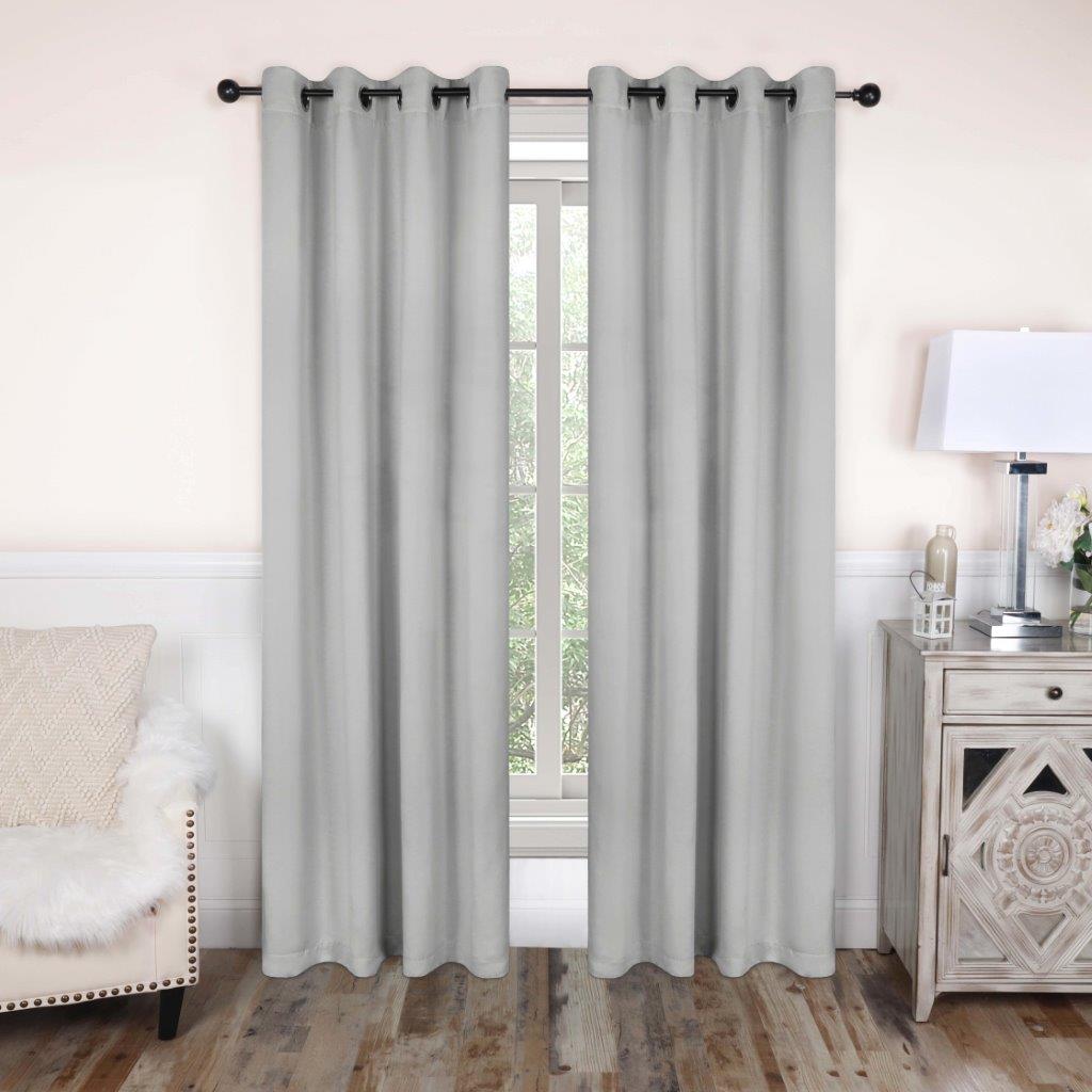 Blackout Curtains with Grommet Top - Solid Classic Modern Window Treatment for Bedroom & Living Room - Noise Reducing & Energy Saving