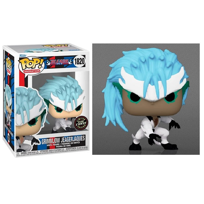 Bleach Pop! Vinyl Figure Grimmjow Jaegerjaques Glow-in-the-Dark Chase Edition - Anime Collectible for Display & Gift Giving