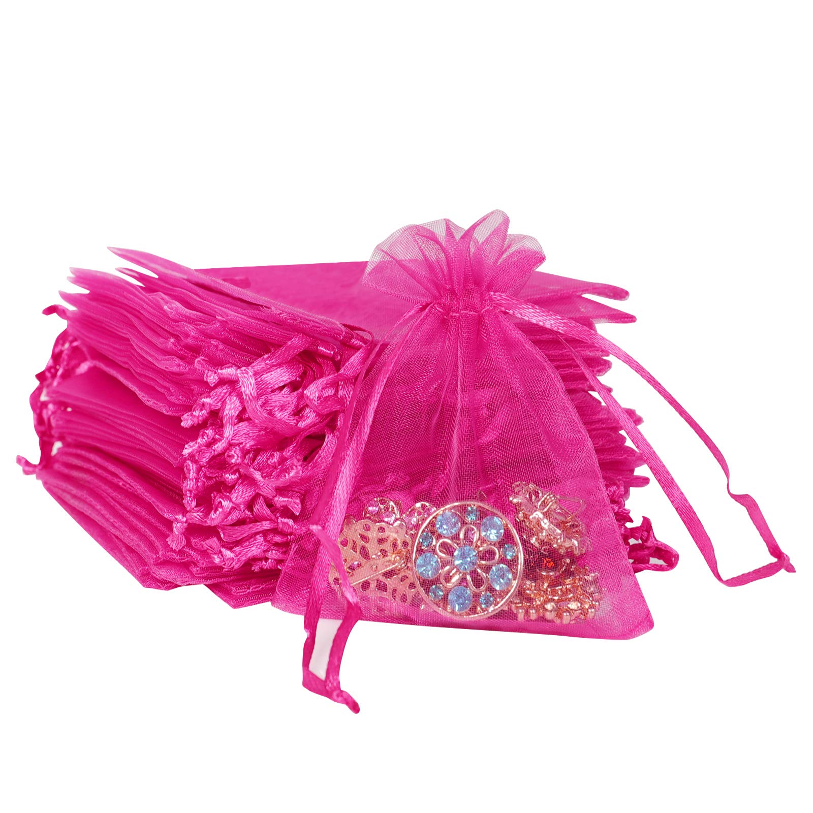100/200PCS Organza Gift Bags - 4