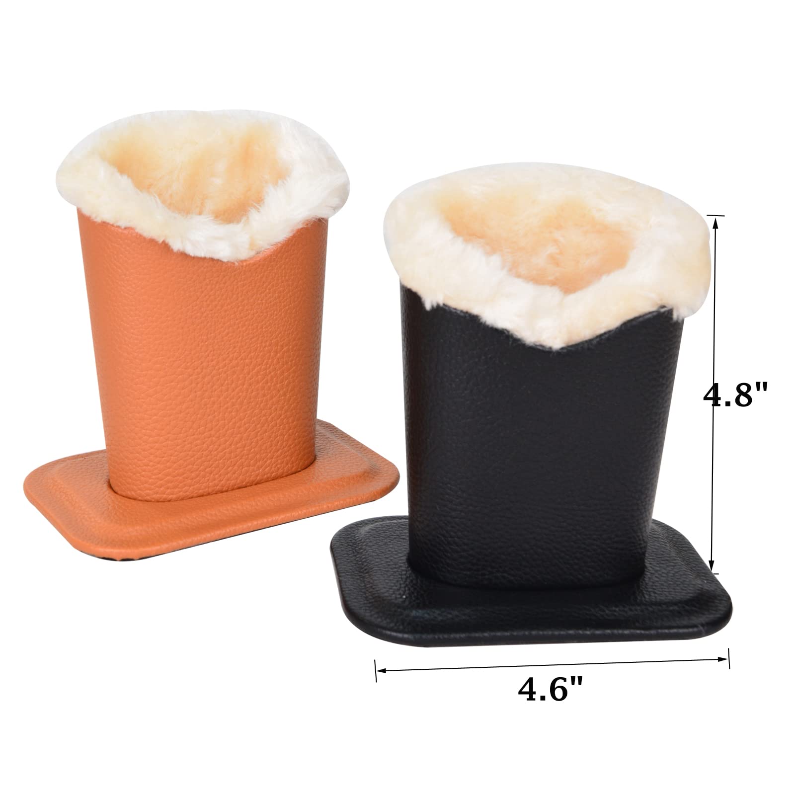 Baitaihem 2 Pack Soft Plush Lined Eyeglasses Holder Stand - Protective Glasses Case for Desk, Nightstand, Office & Home Organization - Perfect for Reading Glasses, Sunglasses & Prescription Eyewear Storage