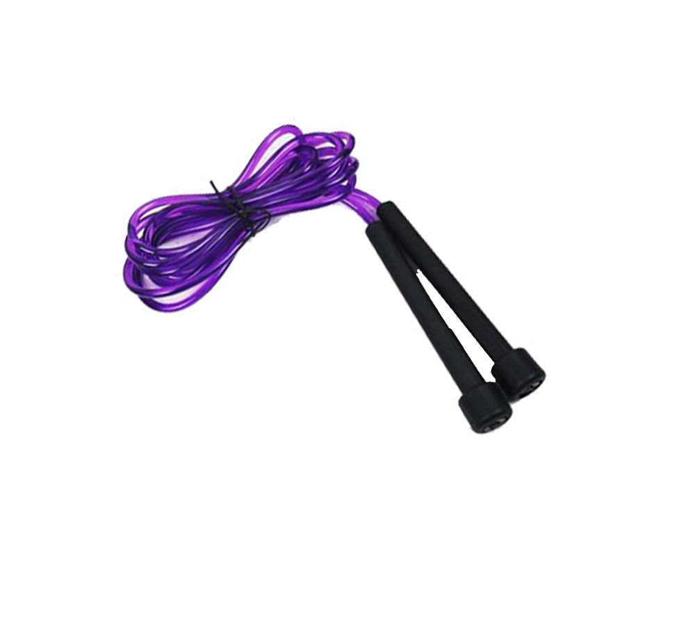 Best Boxing Jump Rope for Fitness & Workouts - Durable Plastic/Nylon Speed Rope (Purple) - Ideal for Boxing Training, Cardio Exercise & Home Gym