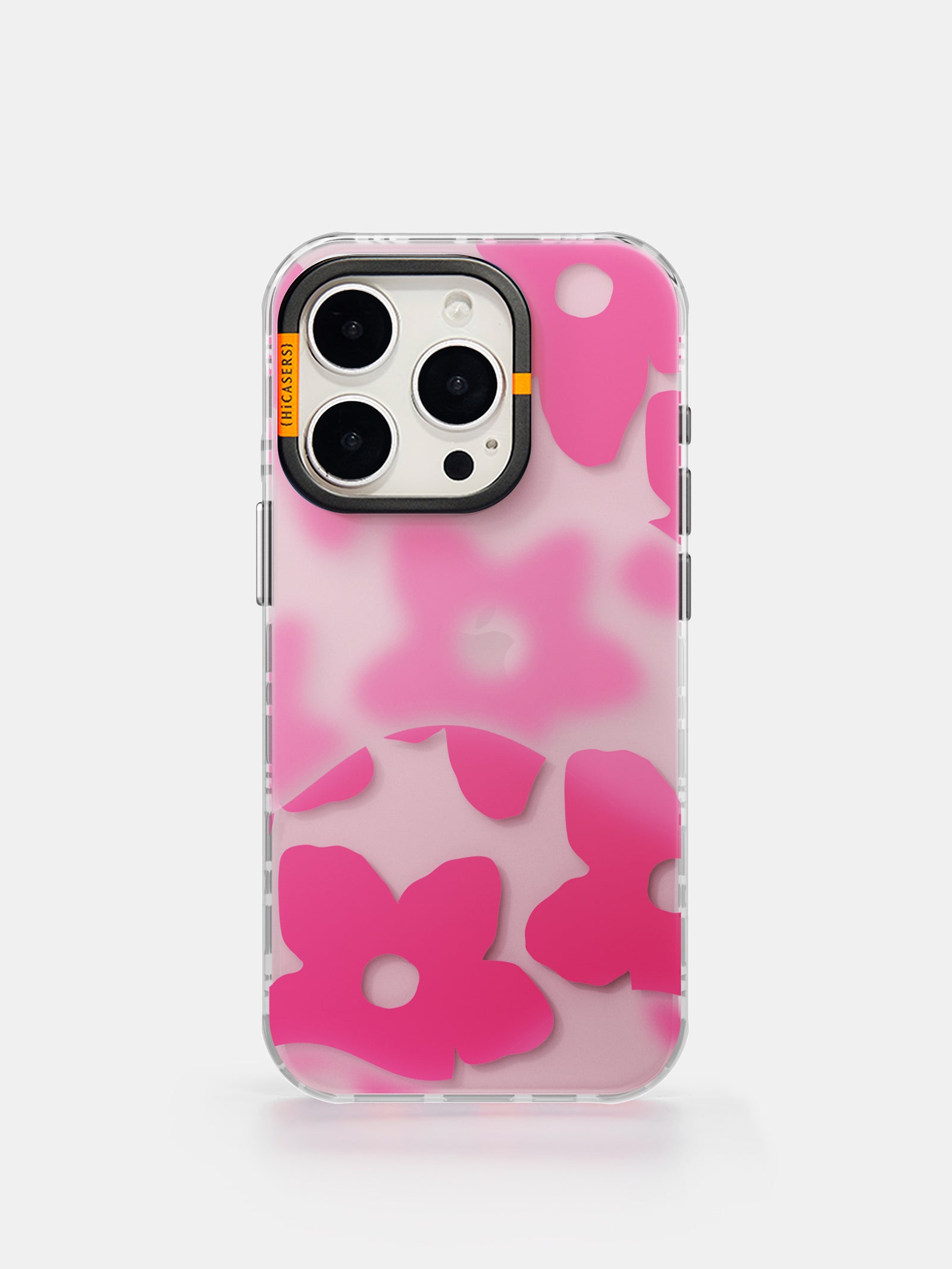 Foggy Florals iPhone Case - Hot Pink Aesthetic Phone Cover for Women, Girls | Trendy Floral Design, Slim Protective Case for iPhone 13, 12, 11, XR | Perfect Gift for Birthday, Valentine's Day, Everyday Use