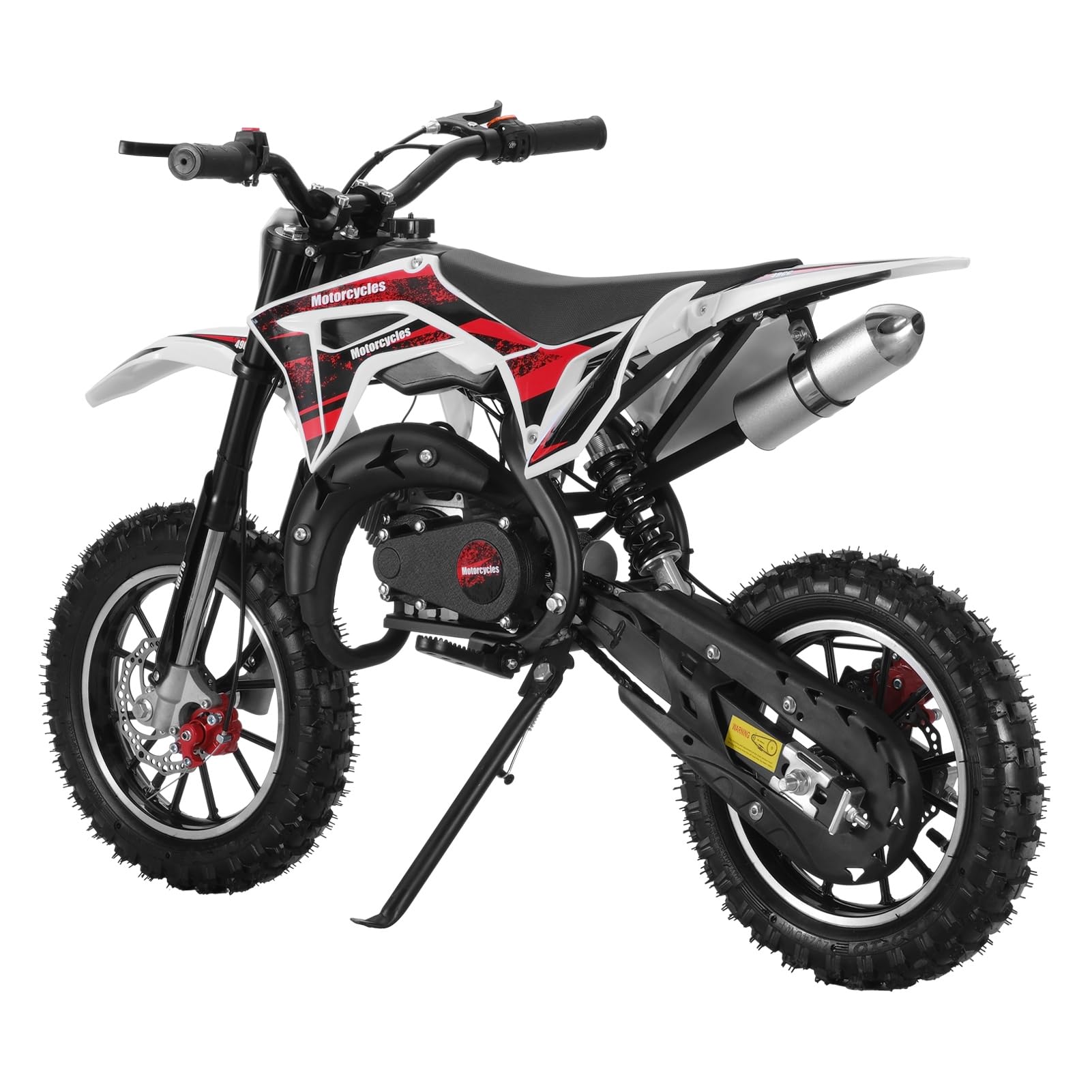 50CC 2-Stroke Gas Powered Kids Dirt Bike - Off-Road Mini Motorcycle with Front & Rear Disc Brakes for Boys & Girls - Up to 25 MPH, 330 LBS Weight Capacity - Perfect for Backyard Riding, Trail Adventures & Motocross Training