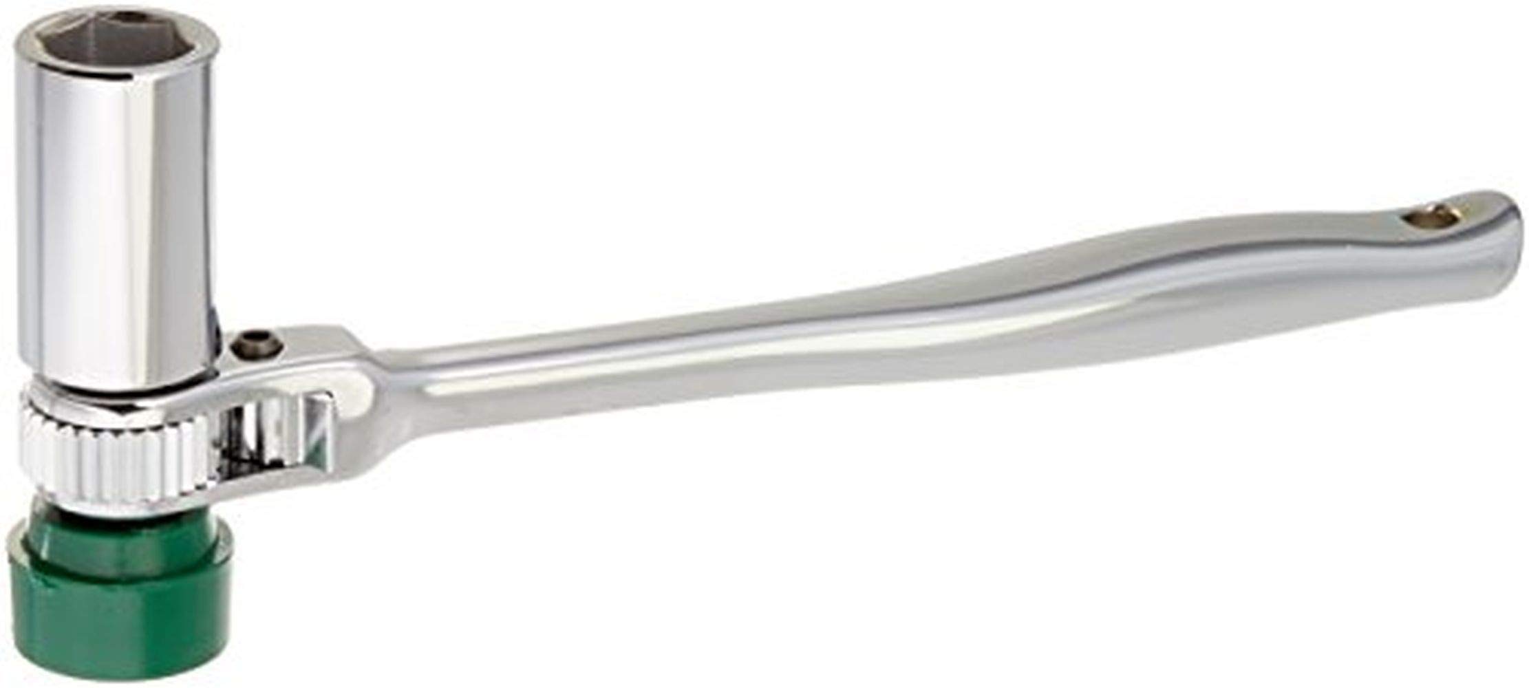 Wright Tool #4482 Pear Head Contour Handle Scaffold Wrench with Soft Face Hammer Head & Single Pawl - Silver | Heavy-Duty Construction, Plumbing & Maintenance Tool for Professionals
