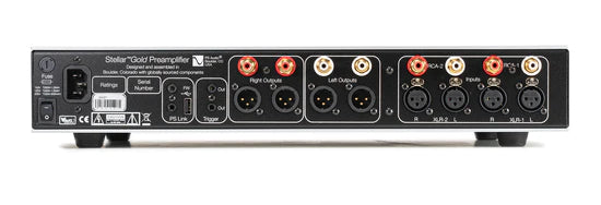 PS Audio StellarGold High-End Preamplifier - Audiophile Grade Stereo Preamp for Home Theater & Music Systems - Perfect for Vinyl Records & Hi-Fi Audio Setups