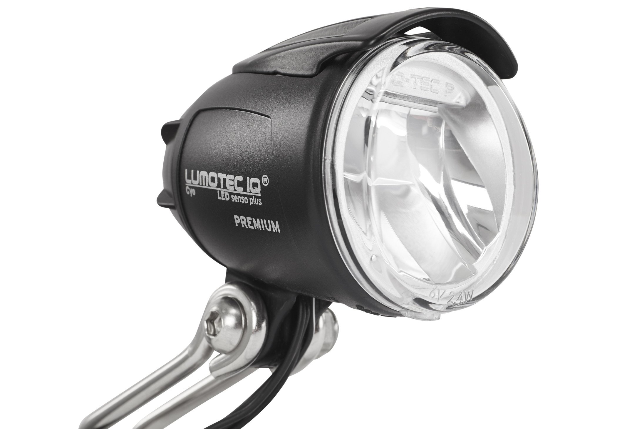 Busch & Müller Lumotec IQ Cyo Premium Senso Plus Dynamo Bike Headlight - Black Waterproof Bicycle Light for Night Riding & Commuting - Perfect for Urban Cycling & Road Safety