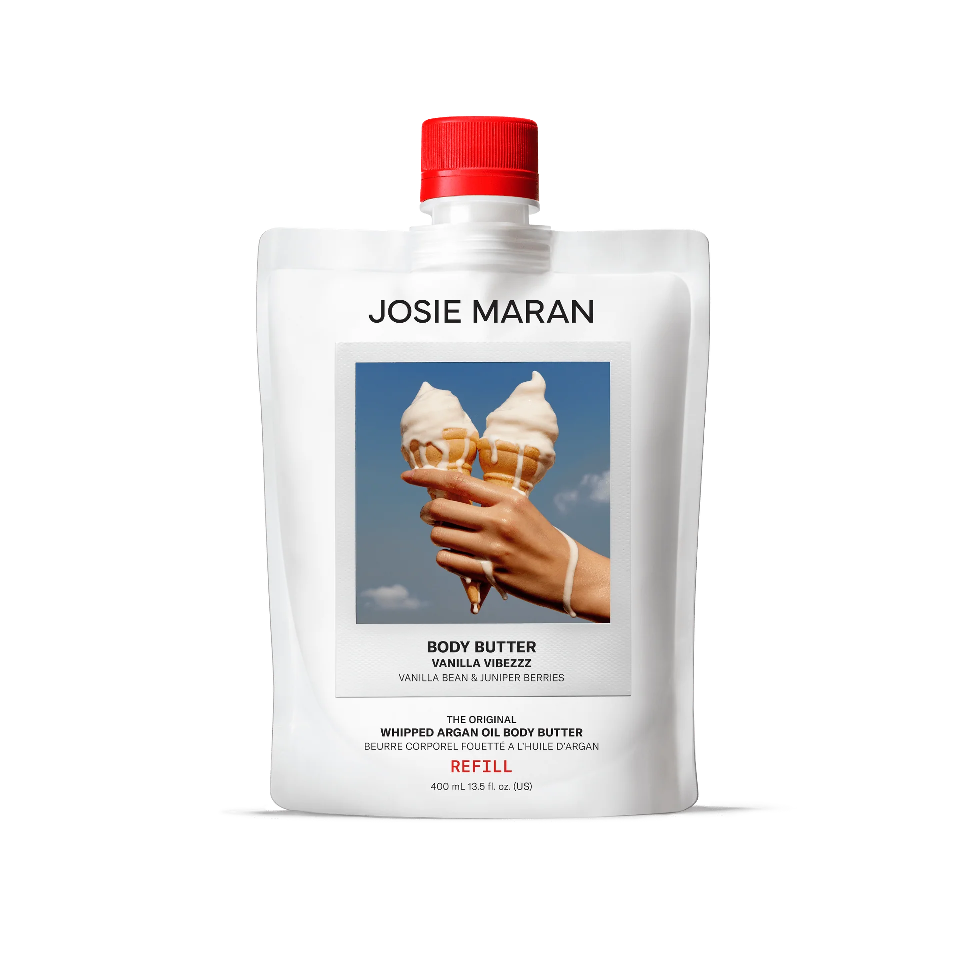 Josie Maran Whipped Argan Oil Body Butter - Ultra Hydrating Moisturizing Cream for Dry Skin, Natural & Organic Skincare - Perfect for Daily Use, After Shower & Nighttime Routine