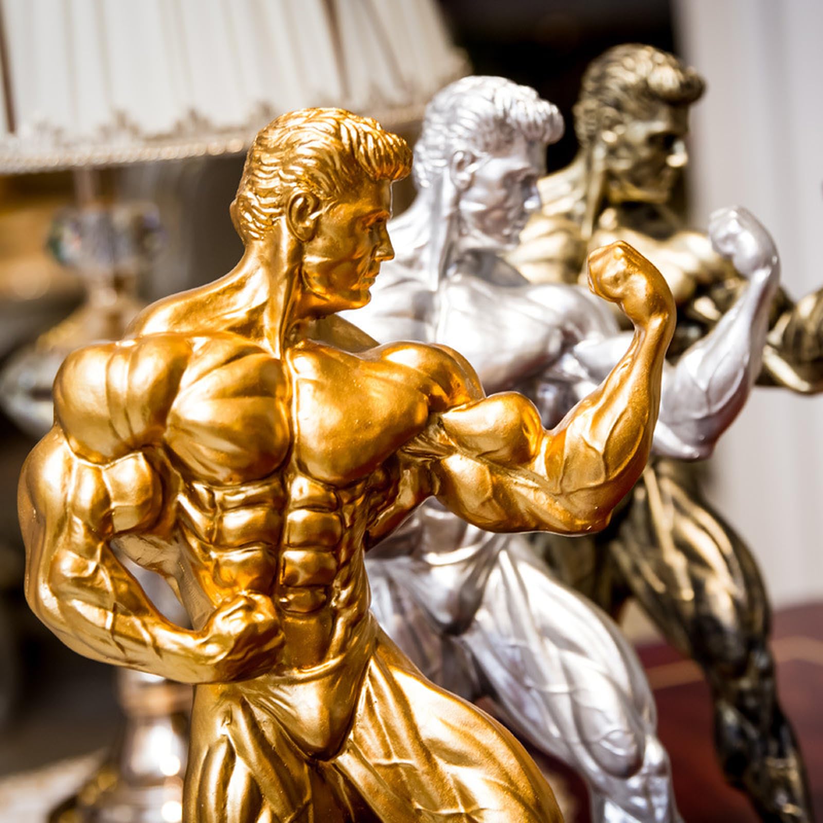 Hercules Bodybuilding Trophy Sculpture - Boxing King & Mr. Fitness Competition Award - Premium Gym Decor for Bodybuilders & Fitness Enthusiasts - Perfect for Home Gym, Boxing Club, and Fitness Competition Awards