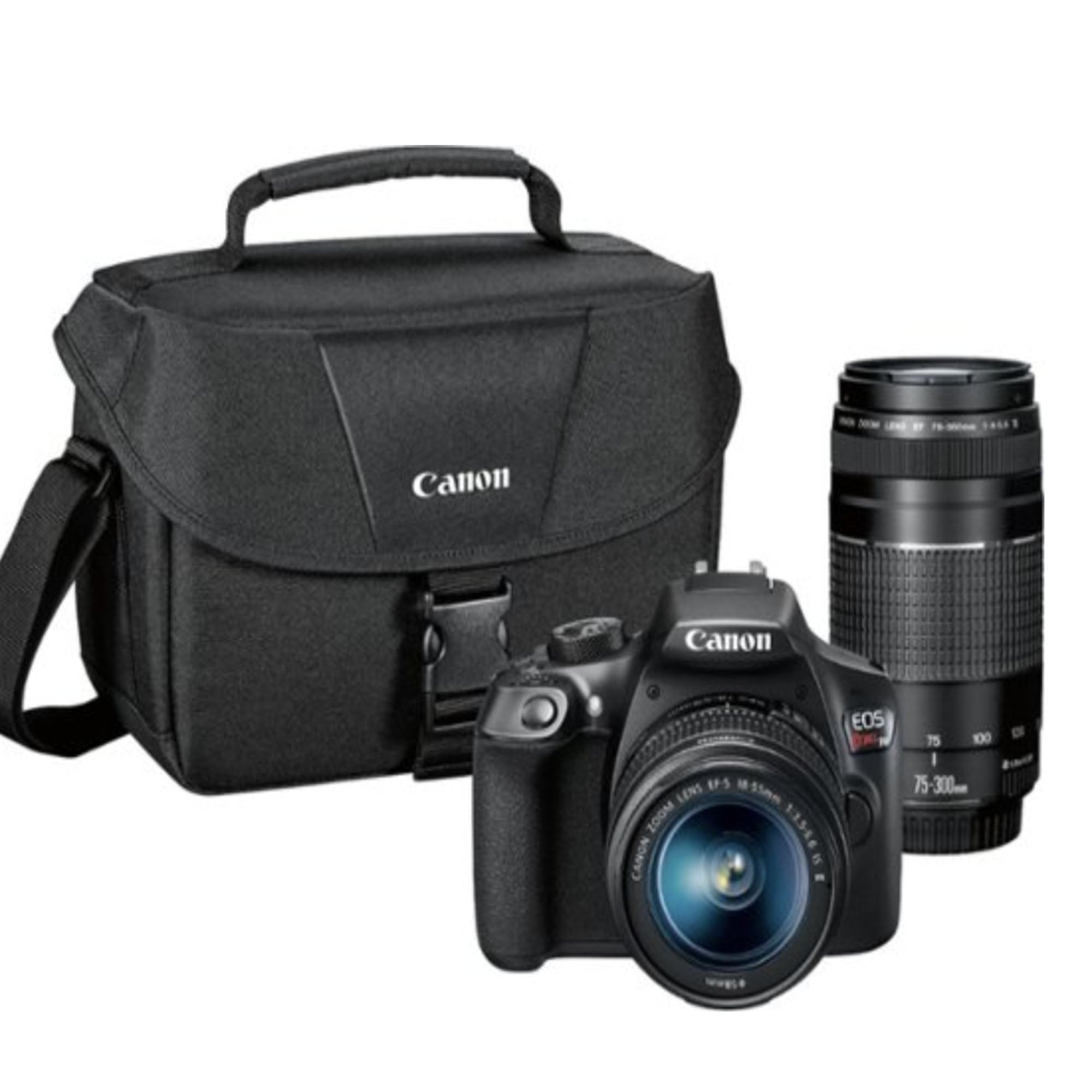 Canon EOS Rebel T7/2000D DSLR Camera Bundle with 18-55mm & 75-300mm III Lenses + Canon Case - Perfect for Photography Beginners, Travel & Portrait Shooting