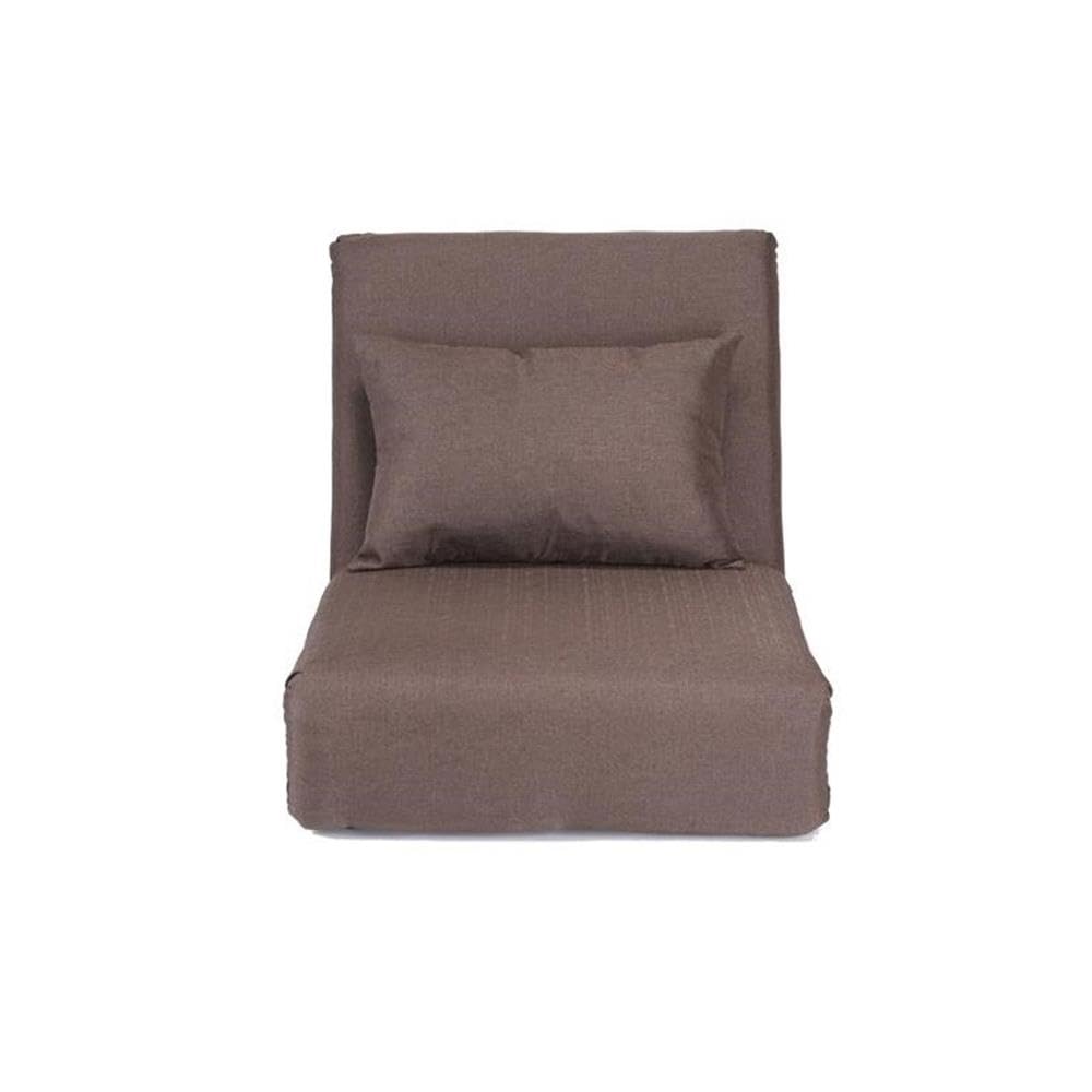 Relaxie Floor Chair - Brown Linen Sleeper Sofa for Dorm, Bedroom & Living Room | Portable Lounger for Reading, Gaming & Relaxation