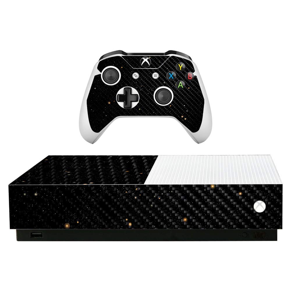 Premium Carbon Fiber Skin for Microsoft Xbox One S All-Digital Edition - Deep Space Design | Protective & Durable Textured Cover | Easy to Apply & Remove | Made in USA | Perfect for Gaming Setups & Home Entertainment Systems