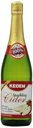 Kedem Sparkling Apple Cider - 25.4 oz Bottle | Kosher, Gluten-Free, Non-Alcoholic Beverage | Perfect for Parties, Holidays & Family Gatherings